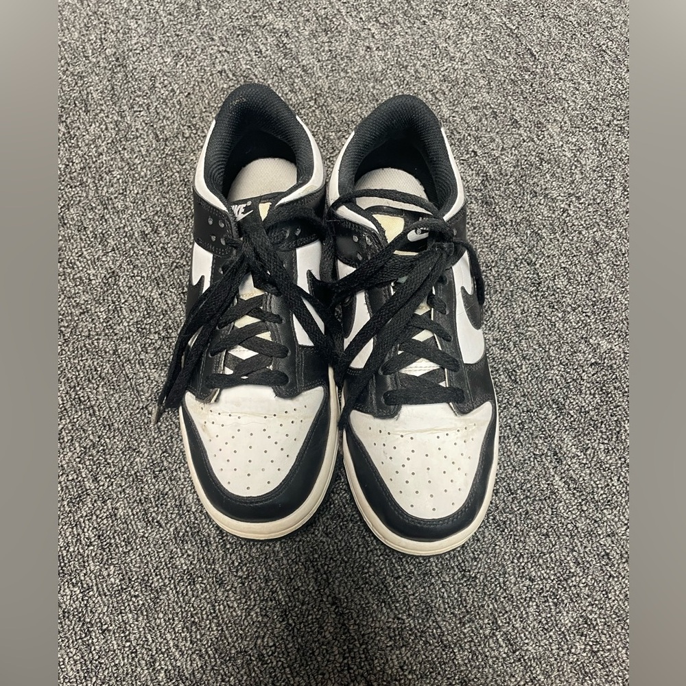 Nike Black and White Panda Dunk Sneakers size 8